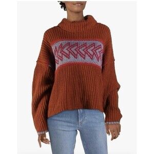 Free People Sweater Women Size Small Oversized Greater Than Cowl Neck Pele Combo